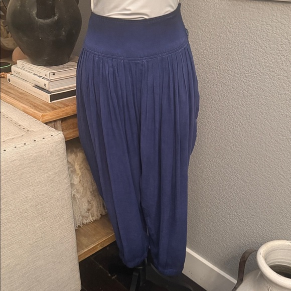 Anthropologie Hei Hei Blue Cropped Parachute Pants Size XS - Picture 2 of 8